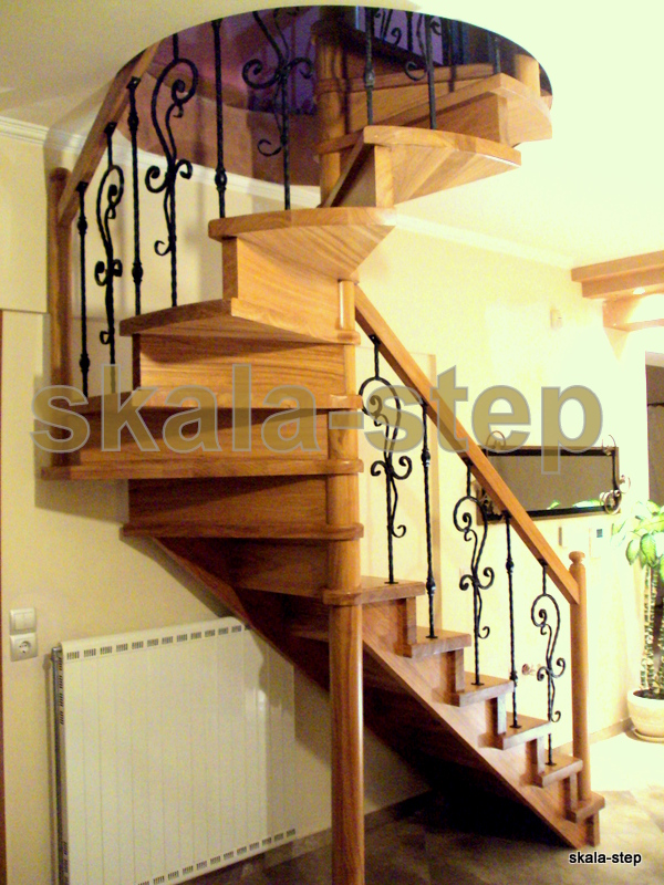 Σύνθετη σκάλα | κλειστή με ρίχτι από Αφρικάνικη ξυλεία Dussie